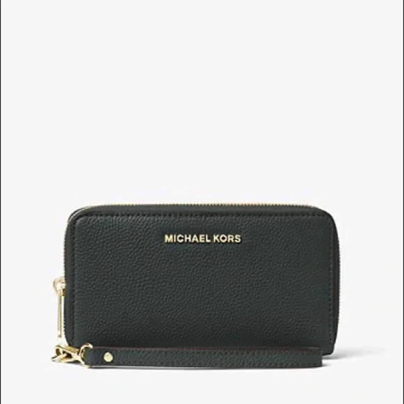 Michael Kors Large Leather Smartphone Wristlet - Picture 1 of 7